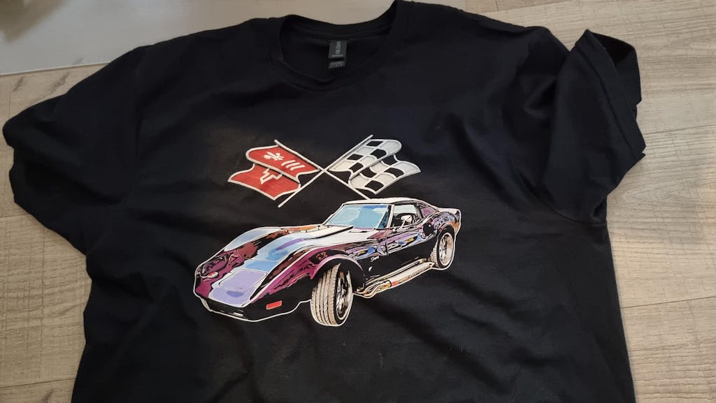 Personlig - Din Bil Billede + Logo Unisex T-Shirt , Bomuld