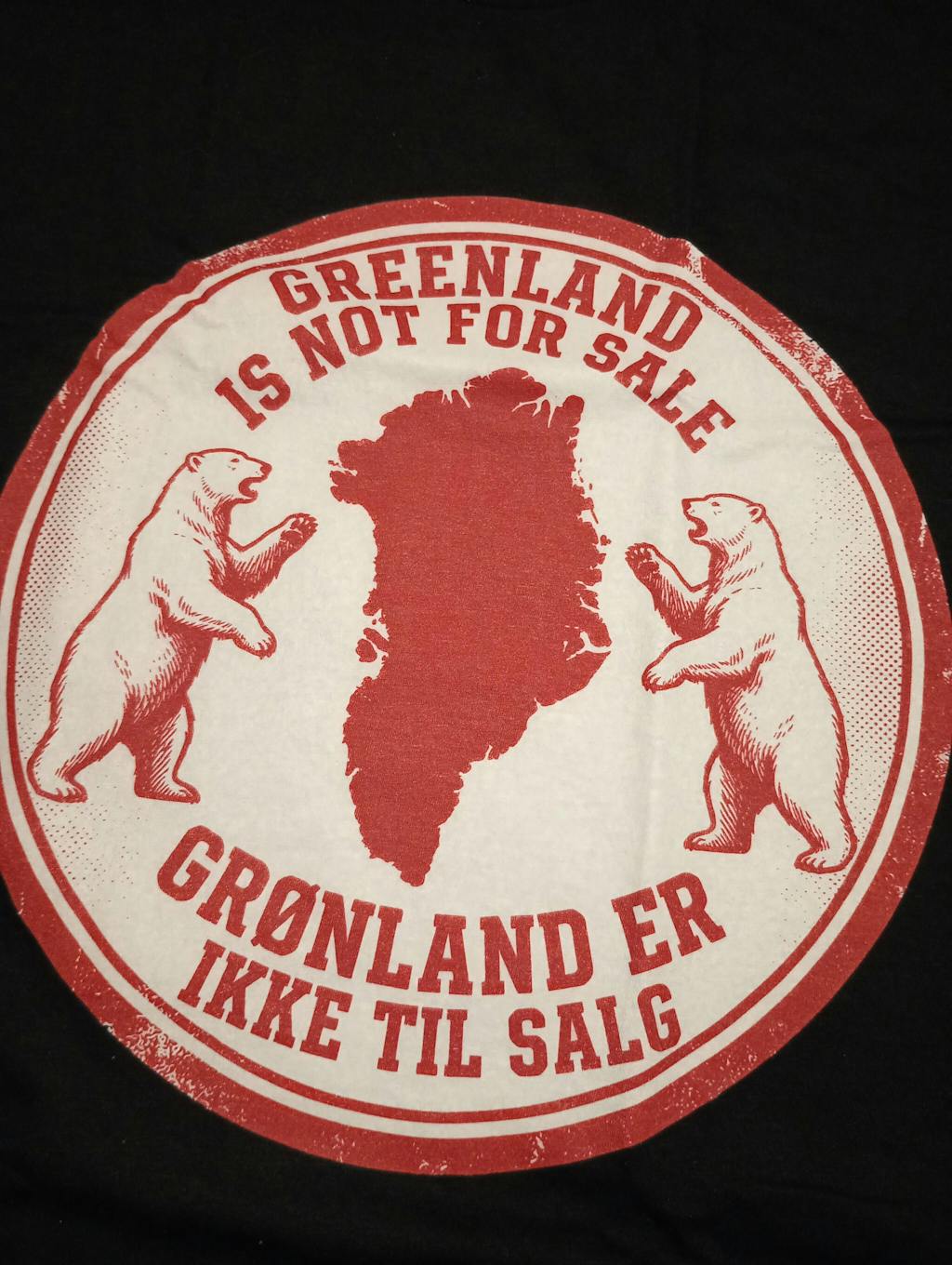 Grønland Er Ikke Til Salg - Unisex T-Shirt , Bomuld