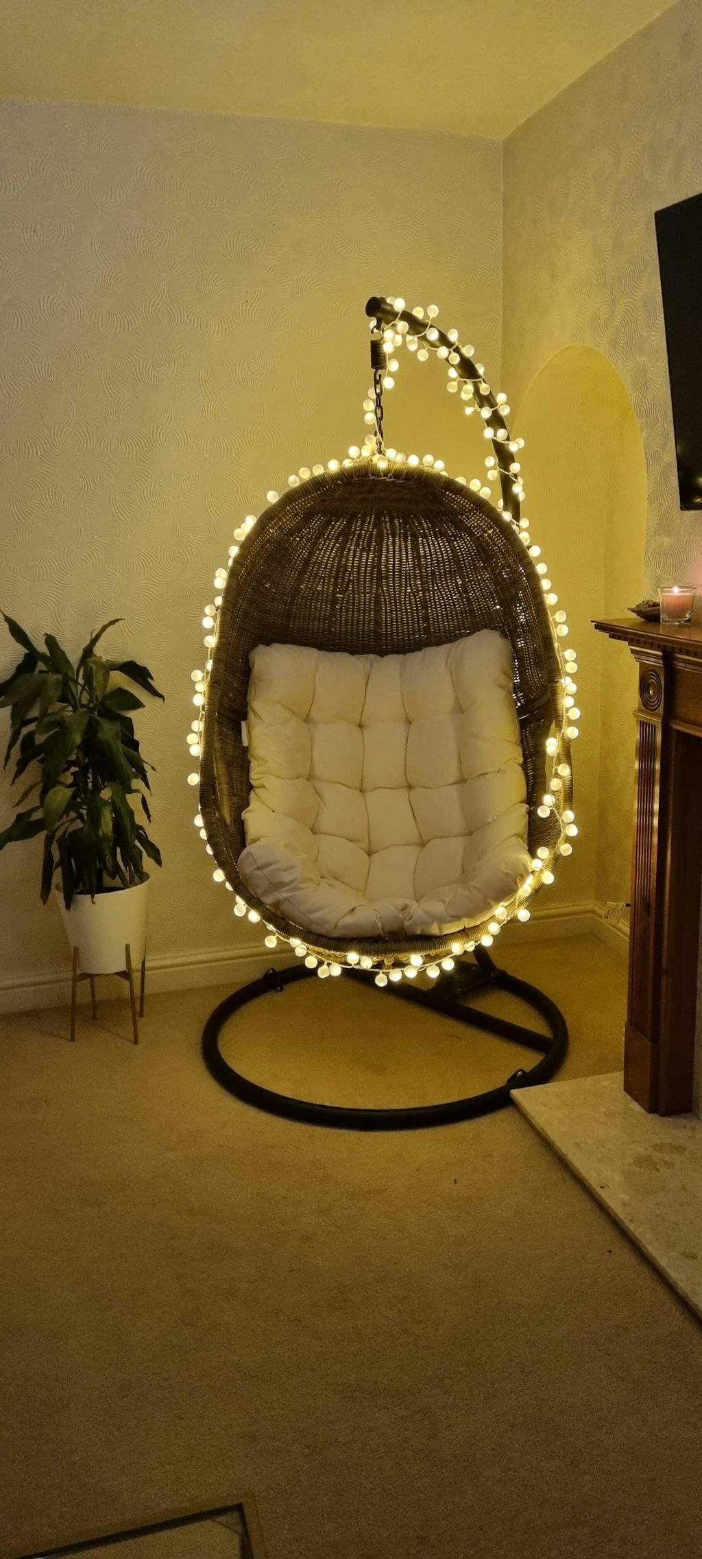 Paxton Rattan Hanging Egg Chair Gardenesque