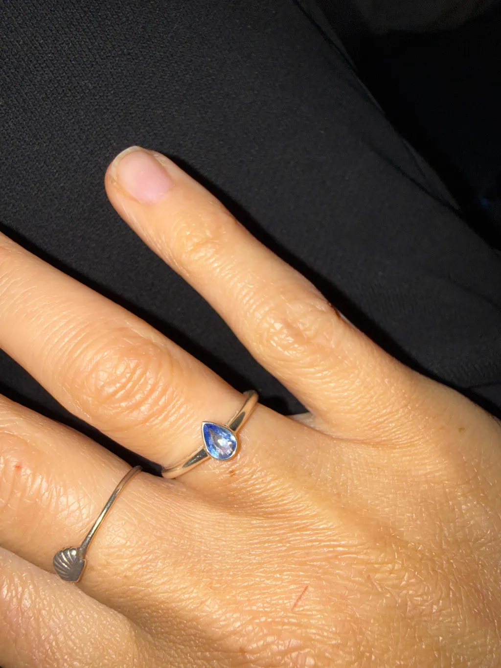 Cornflower Blue Sapphire Ring in Silver