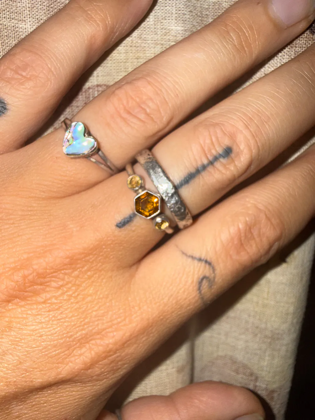 Custom Birthstone Ring in Sterling Silver