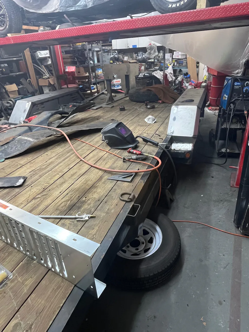 Heavy Duty Weld on DIY Drive Over Trailer Fender Kit Bare Steel - Pair