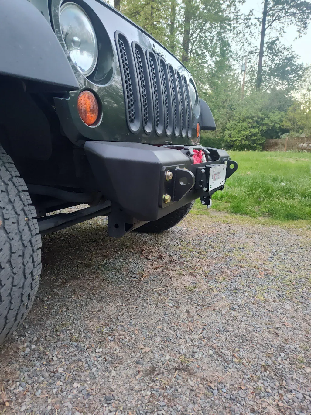Gauntlet Series Front Stubby Bumper for Jeep JK Wrangler (2007-2018)