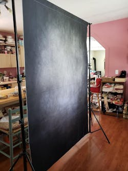 Premium Charcoal Gray Old Master Photography Backdrop