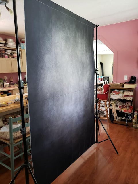 Premium Charcoal Gray Old Master Photography Backdrop