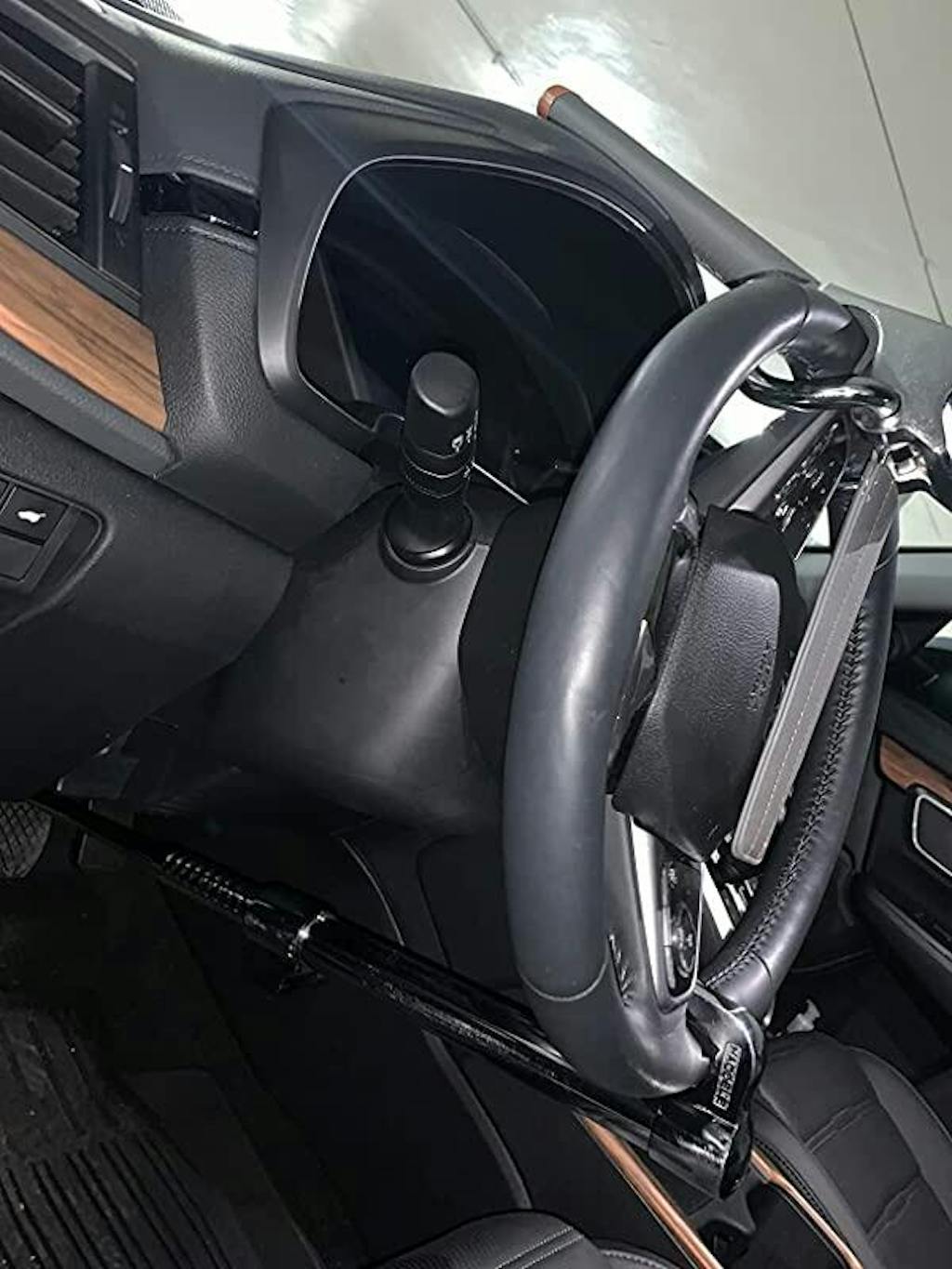 TwizTect Foldable Car Steering Wheel Lock TwoDirection Lock With