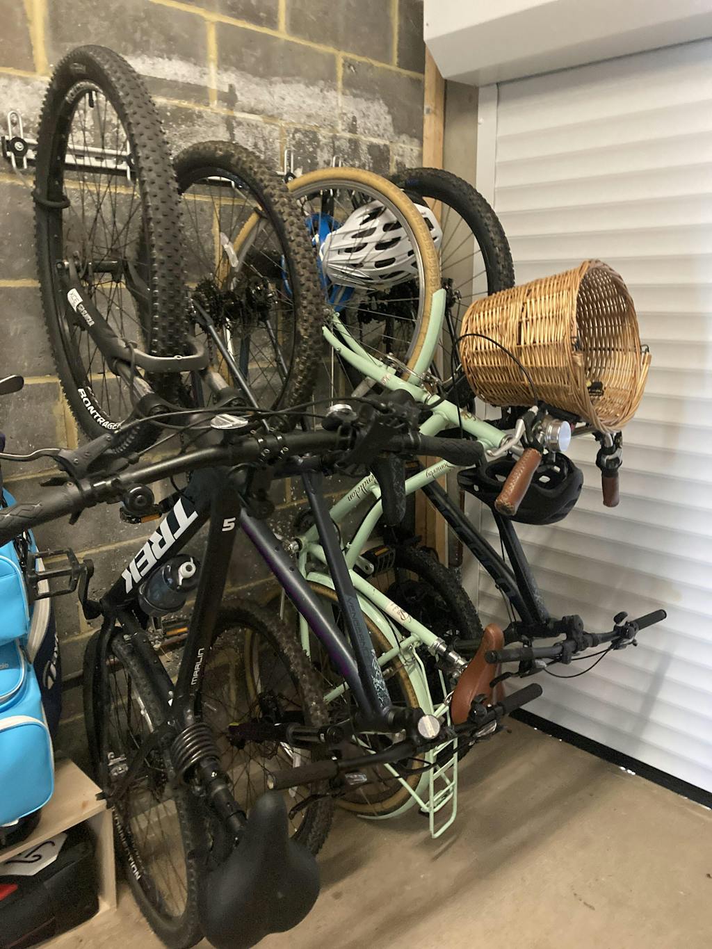 Bike Storage Ideas Hang Bike On Wall Vertically By The Front Wheel