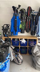 Golf Bag Storage - for bags, trolleys, clubs and other gear