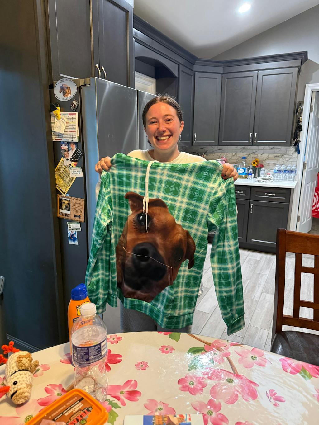 Custom Photo With Christmas Pattern Dog Cat For Men and Women Sweatpan ...