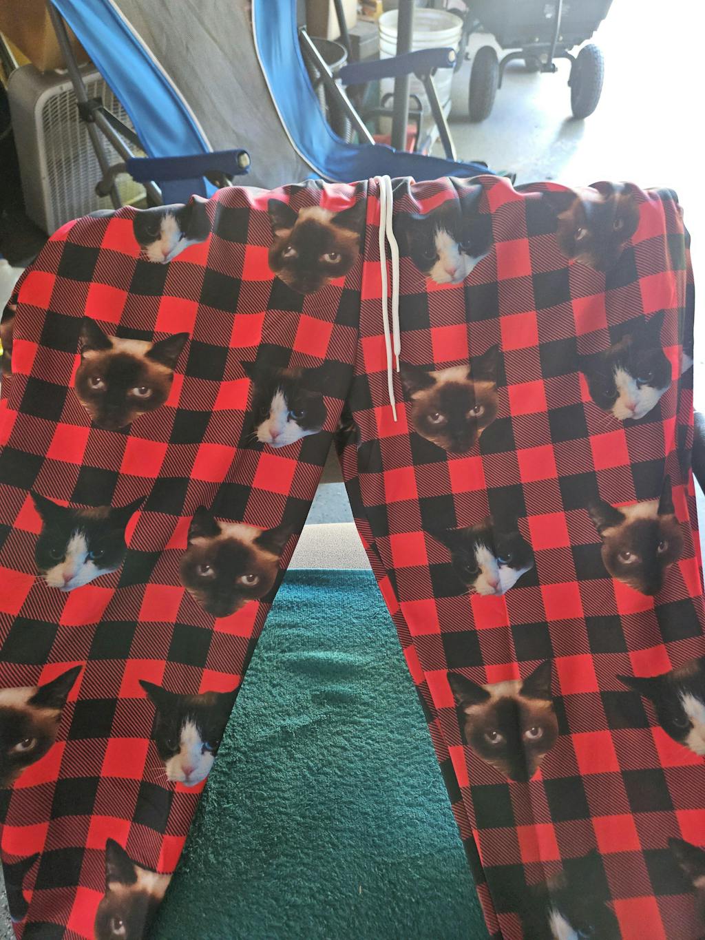 Custom Photo With Christmas Pattern Dog Men and Women's Sweatpants TH1 ...