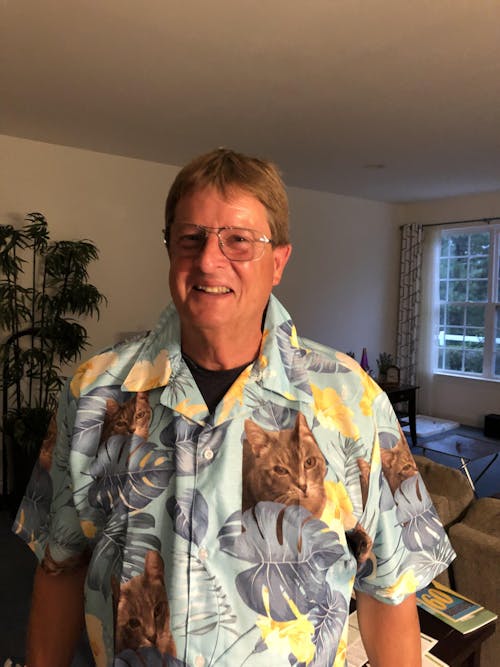 Personalized Photo Upload Cat Men's Hawaiian Shirt, N304 888310