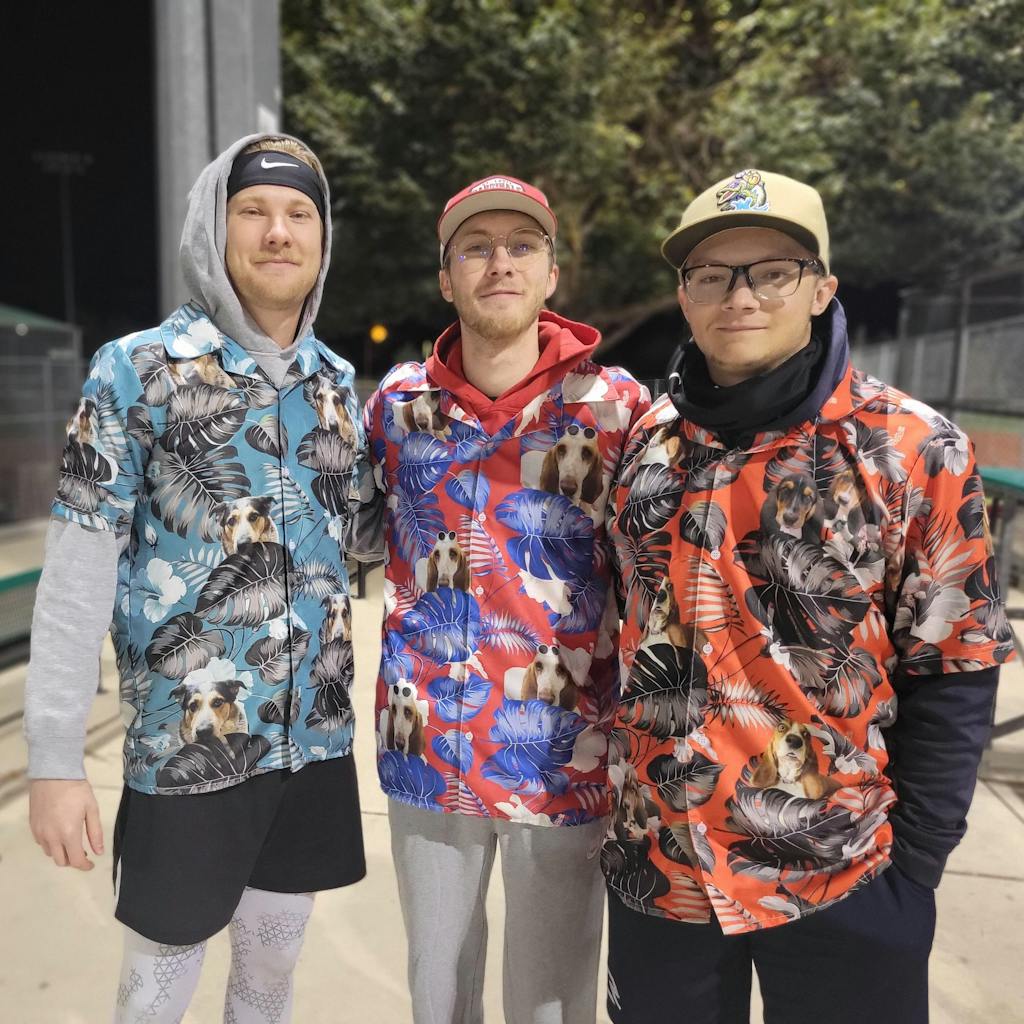 Upload Photo Dog Men's Hawaiian Shirt K228 888280