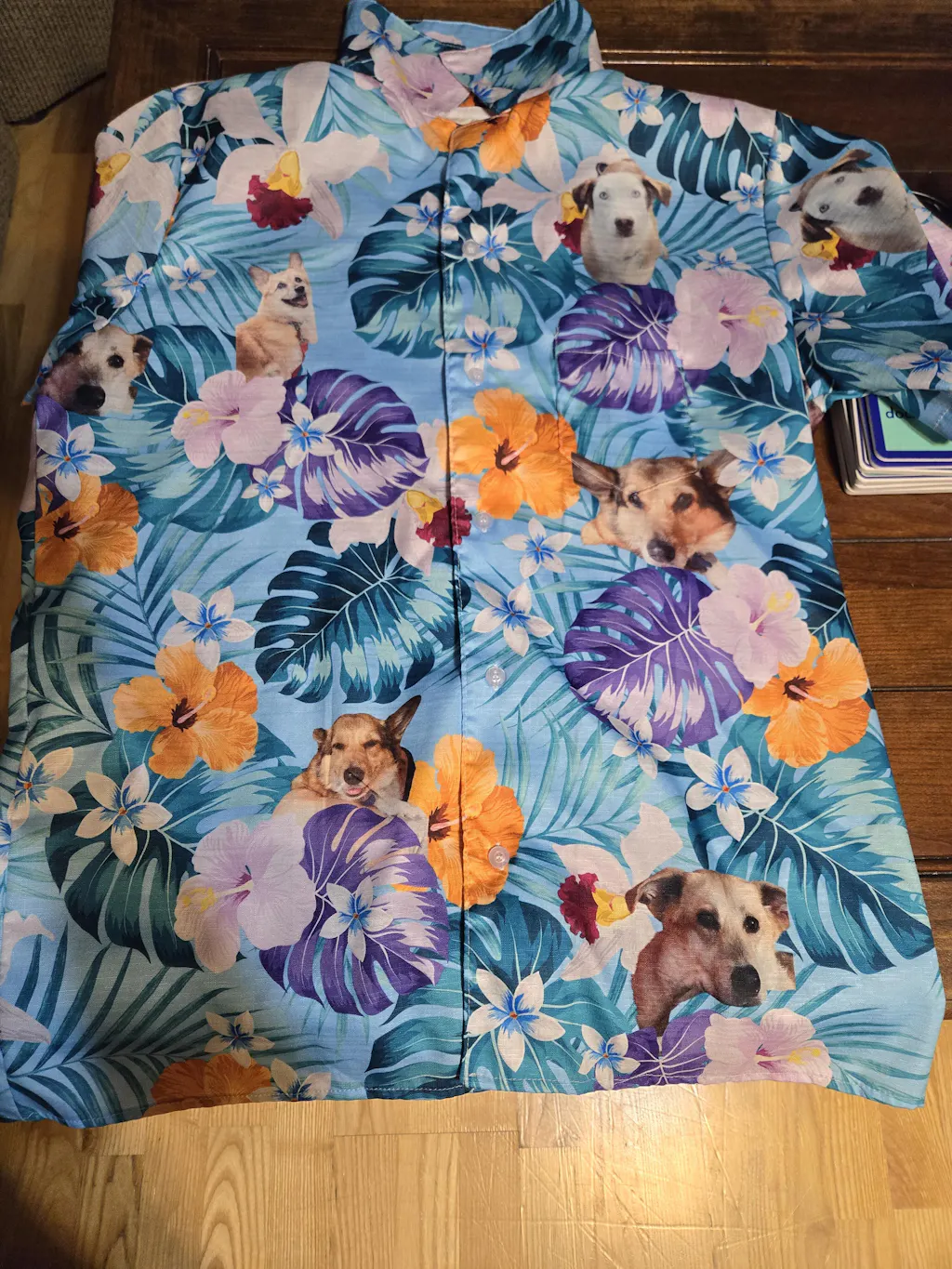 Hawaiian Dog's Shirts | Tapa Print Brown