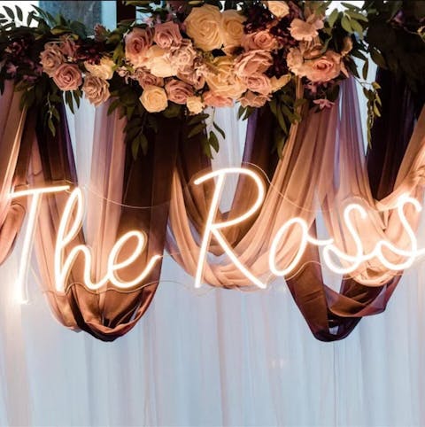 Custom Name Wedding Party Neon Sign
