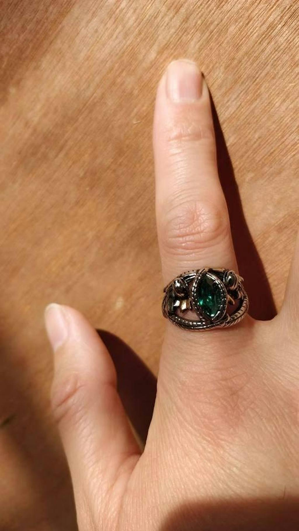 The Lord of The Rings Aragorn 925 Sterling Silver Ring Of Barahir