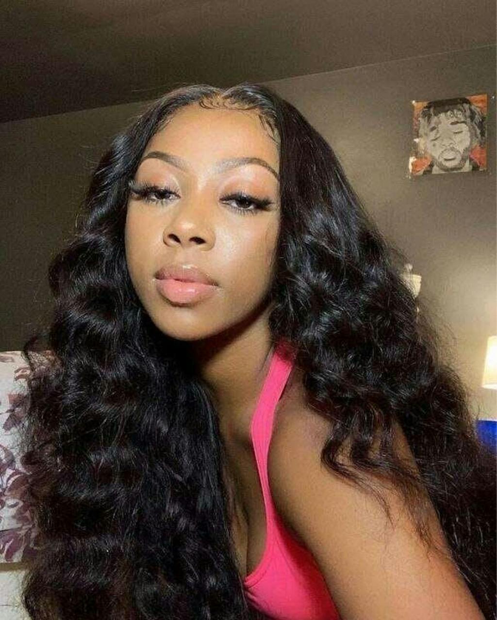 Natural Crimps Curls Loose Deep Wave HD Lace Frontal Wig Natural Hairl ...