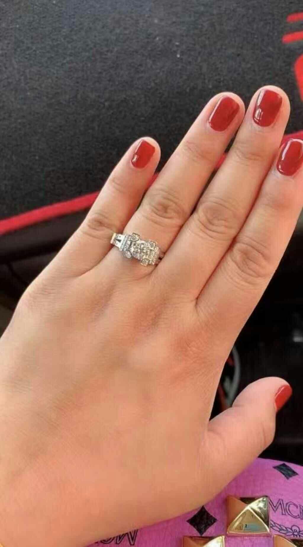 Architectural Design Moissanite Engagement Ring