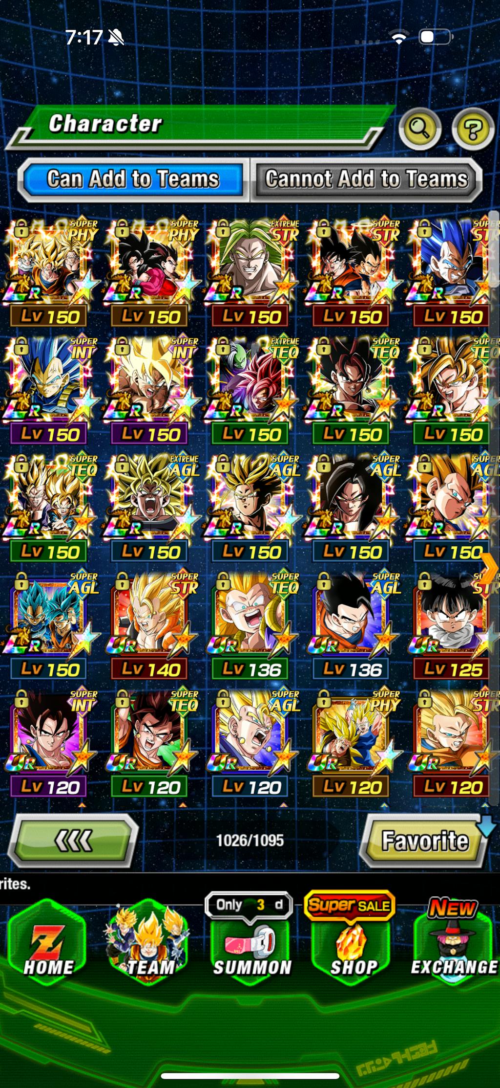 Dragon Ball Z Dokkan Battle Special Farmed Account