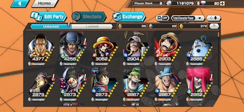 One Piece Bounty Rush Starter Reroll Account [Global - iOS]