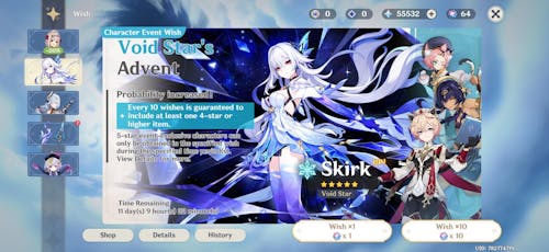 Genshin Impact Wishes Starter Account (Europe)