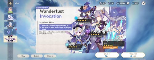 Genshin Impact Wishes Starter Account (Europe)