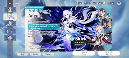 Genshin Impact Wishes Starter Account (America)