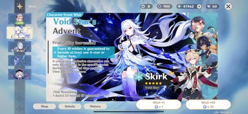 Genshin Impact Wishes Starter Account (Europe)