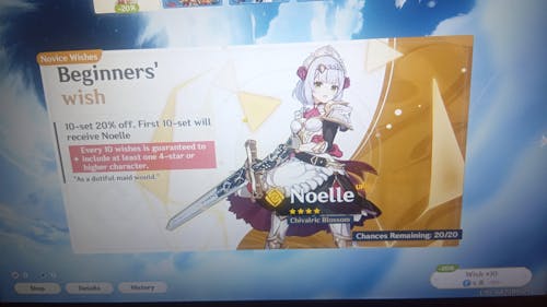 Genshin Impact Wishes Starter Account (America)