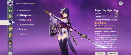 Raiden Shogun Genshin Impact Farmed Account
