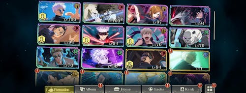 Jujutsu Kaisen Phantom Parade Reroll Account [AMERICA]