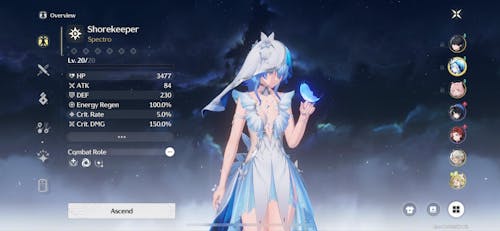 Wuthering Waves The Shorekeeper Starter Reroll Account