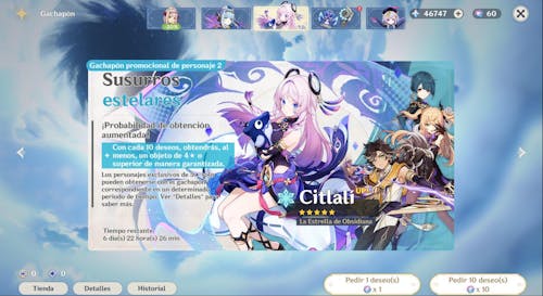 Genshin Impact Wishes Starter Account (America)
