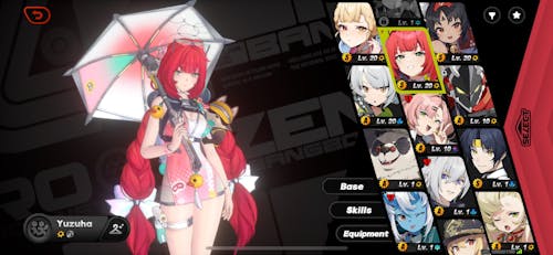 Yuzuha Reroll Account