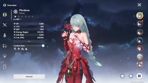 Wuthering Waves Phrolova Starter Reroll Account