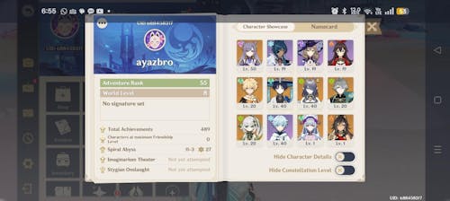 Genshin Impact Wishes Starter Account (America)