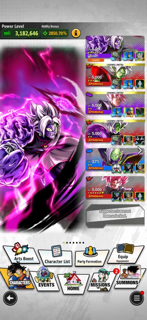 Dragon Ball Legends Farmed Account [Android]