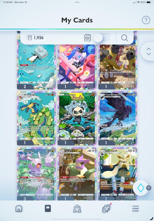 Pokémon TCG Pocket Starter Account with Selectable Crown/Immersive