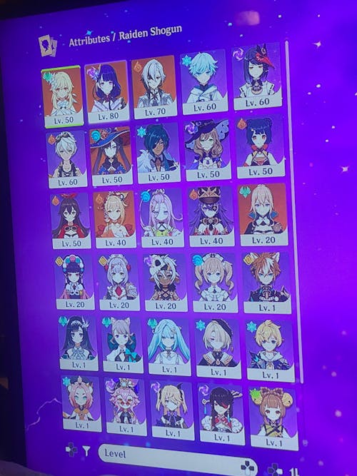 Raiden Shogun with Engulfing Lightning - Genshin Reroll Account