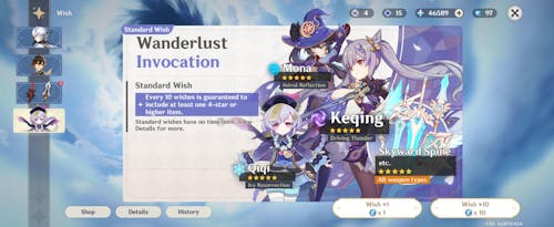 Genshin Impact Wishes Starter Account (America)