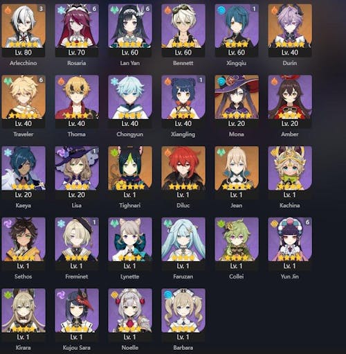 Genshin Impact Wishes Starter Account (America)