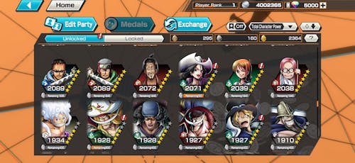 The Four Emperors Monkey D. Luffy OPBR Starter Reroll Account