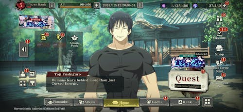 Jujutsu Kaisen Phantom Parade Reroll Account [AMERICA]