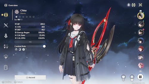 Wuthering Waves Chisa Starter Reroll Account