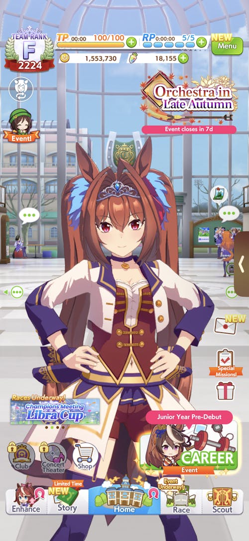 Uma Musume Starter Account with Carats [Global]