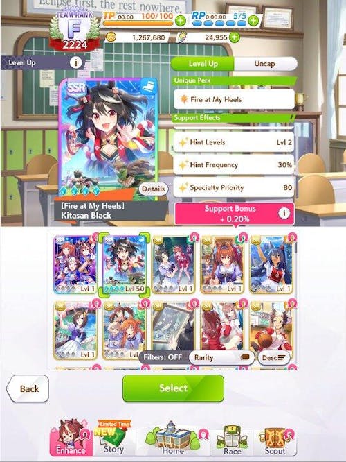Kitasan Black with Carats Uma Musume Starter Account [Global]