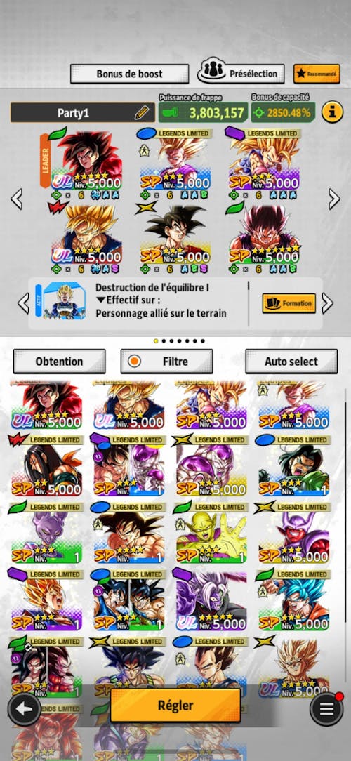 Dragon Ball Legends Farmed Account [Android]