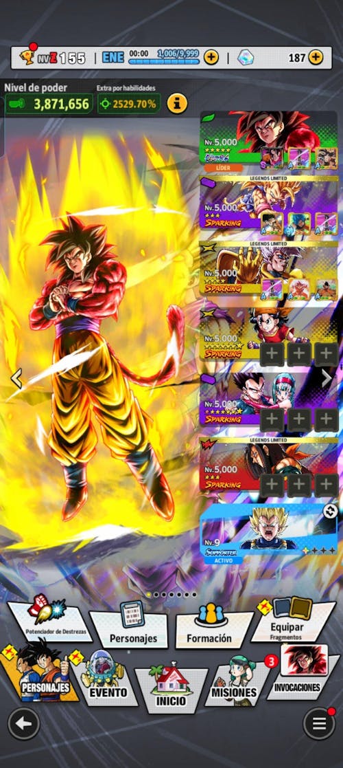 Dragon Ball Legends Farmed Account [Android]