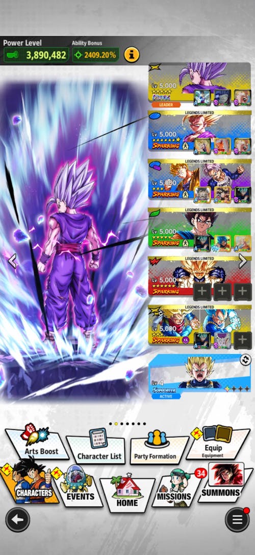 Dragon Ball Legends Farmed Account [iOS]