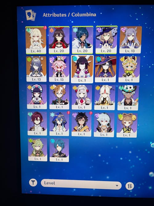 Columbina Genshin Impact Farmed Starter Account