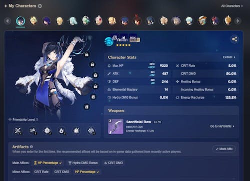 Genshin Impact Multi 5★ Starter Account (Asia)